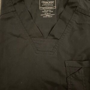 Cherokee Evolution Black V-Neck Scrub Top